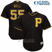 Camiseta Beisbol Hombre Pittsburgh Pirates Josh Bell Negro Cool Base