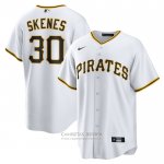 Camiseta Beisbol Hombre Pittsburgh Pirates Paul Skenes Primera Replica Blanco