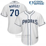 Camiseta Beisbol Hombre San Diego Padres 70 Manuel Margot Blanco 2017 Cool Base