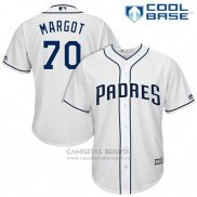 Camiseta Beisbol Hombre San Diego Padres 70 Manuel Margot Blanco 2017 Cool Base