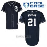 Camiseta Beisbol Hombre San Diego Padres Brandon Morrow 21 Azul Alterno Cool Base