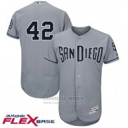 Camiseta Beisbol Hombre San Diego Padres Jackie Robinson Gris Flex Base
