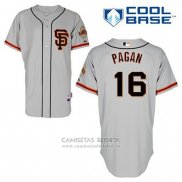 Camiseta Beisbol Hombre San Francisco Giants Angel Pagan 16 Gris Alterno Cool Base