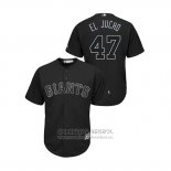 Camiseta Beisbol Hombre San Francisco Giants Johnny Cueto 2019 Players Weekend Replica Negro