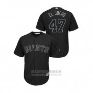 Camiseta Beisbol Hombre San Francisco Giants Johnny Cueto 2019 Players Weekend Replica Negro