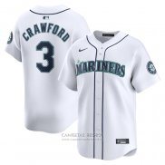 Camiseta Beisbol Hombre Seattle Mariners J.P. Crawford Primera Limited Blanco