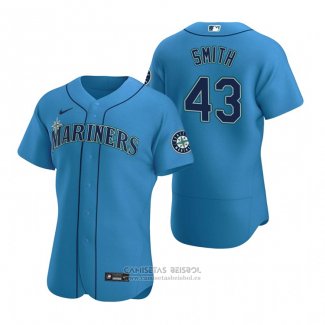 Camiseta Beisbol Hombre Seattle Mariners Joe Smith Autentico Alterno Azul