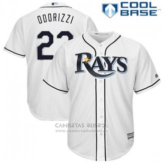 Camiseta Beisbol Hombre Tampa Bay Rays Jake Odorizzi Blanco Cool Base