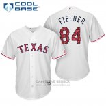 Camiseta Beisbol Hombre Texas Rangers 2017 Estrellas y Rayas Prince Fielder Blanco Cool Base