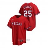 Camiseta Beisbol Hombre Texas Rangers Jose Leclerc Alterno Replica Rojo