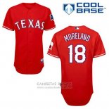 Camiseta Beisbol Hombre Texas Rangers Mithch Moreland 18 Rojo Alterno Cool Base