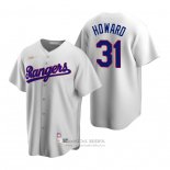 Camiseta Beisbol Hombre Texas Rangers Spencer Howard Cooperstown Collection Primera Blanco