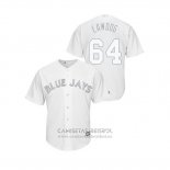 Camiseta Beisbol Hombre Toronto Blue Jays Derek Law 2019 Players Weekend Replica Blanco