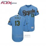 Camiseta Beisbol Hombre Toronto Blue Jays Salvador Perez 2018 Dia de los Caidos Flex Base Azul