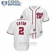 Camiseta Beisbol Hombre Washington Nationals Adam Eaton 2018 All Star Cool Base Blanco