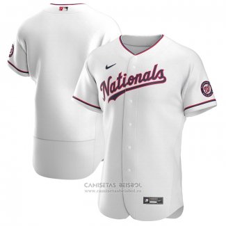 Camiseta Beisbol Hombre Washington Nationals Alterno Autentico Blanco