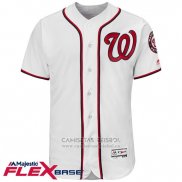 Camiseta Beisbol Hombre Washington Nationals Blank Blanco Flex Base Autentico Collection