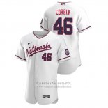 Camiseta Beisbol Hombre Washington Nationals Patrick Corbin Autentico 2020 Alterno Blanco