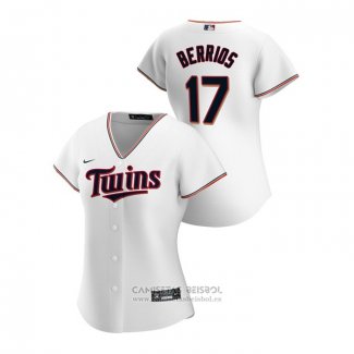 Camiseta Beisbol Mujer Minnesota Twins Jose Berrios 2020 Replica Primera Blanco