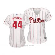 Camiseta Beisbol Mujer Philadelphia Phillies Brandon Workman Cool Base Primera Blanco