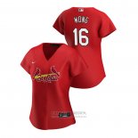 Camiseta Beisbol Mujer St. Louis Cardinals Kolten Wong 2020 Replica Alterno Rojo
