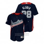 Camiseta Beisbol Nino All Star Corey Kluber 2018 Home Run Derby American League Azul