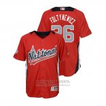 Camiseta Beisbol Nino All Star Mike Foltynewicz 2018 Home Run Derby National League Rojo