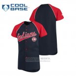 Camiseta Beisbol Nino Cleveland Indians Personalizada Stitches Azul Rojo