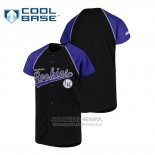 Camiseta Beisbol Nino Colorado Rockies Personalizada Stitches Negro Violeta