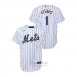 Camiseta Beisbol Nino New York Mets Amed Rosario Replica Primera Blanco