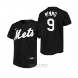 Camiseta Beisbol Nino New York Mets Brandon Nimmo Replica Negro