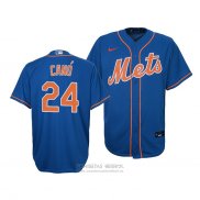 Camiseta Beisbol Nino New York Mets Robinson Cano Replica Cool Base Azul