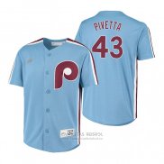 Camiseta Beisbol Nino Philadelphia Phillies Nick Pivetta Cooperstown Collection Road Azul