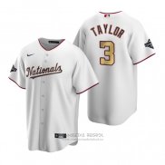 Camiseta Beisbol Nino Washington Nationals Michael A. Taylor 2020 Gold Program Replica Blanco