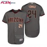 Camiseta Beisbol Hombre Arizona Diamondbacks 24 Yasmany Tomas Gris Rojo 2017 Flex Base