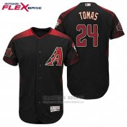 Camiseta Beisbol Hombre Arizona Diamondbacks 24 Yasmany Tomas Negro Rojo Alterno Flex Base