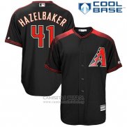 Camiseta Beisbol Hombre Arizona Diamondbacks 41 Jeremy Hazelbaker Negro Cool Base