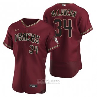 Camiseta Beisbol Hombre Arizona Diamondbacks Mark Melancon Autentico Alterno Rojo