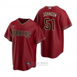Camiseta Beisbol Hombre Arizona Diamondbacks Randy Johnson Alterno Replica Rojo