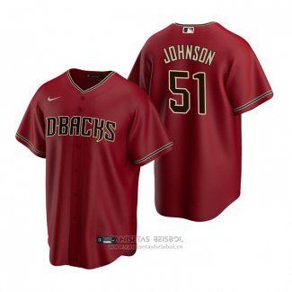 Camiseta Beisbol Hombre Arizona Diamondbacks Randy Johnson Alterno Replica Rojo