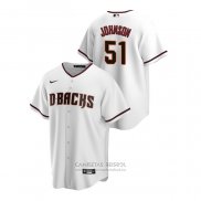 Camiseta Beisbol Hombre Arizona Diamondbacks Randy Johnson Replica Primera Blanco