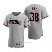 Camiseta Beisbol Hombre Arizona Diamondbacks Robbie Ray Autentico 2020 Road Gris