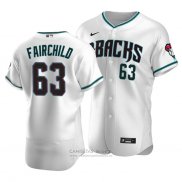 Camiseta Beisbol Hombre Arizona Diamondbacks Stuart Fairchild Autentico Alterno Blanco