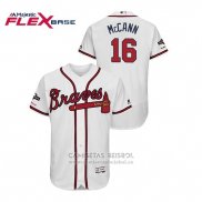 Camiseta Beisbol Hombre Atlanta Braves Brian Mccann 2019 Postemporada Flex Base Blanco