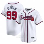Camiseta Beisbol Hombre Atlanta Braves Spencer Strider Primera Limited Blanco