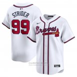 Camiseta Beisbol Hombre Atlanta Braves Spencer Strider Primera Limited Blanco