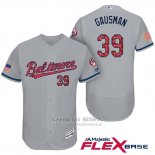 Camiseta Beisbol Hombre Baltimore Orioles 2017 Estrellas Y Rayas 39 Kevin Gausman Gris Flex Base