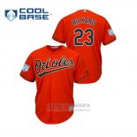 Camiseta Beisbol Hombre Baltimore Orioles Joey Rickard 2019 Entrenamiento de Primavera Cool Base Naranja