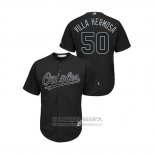 Camiseta Beisbol Hombre Baltimore Orioles Miguel Castro 2019 Players Weekend Villa Hermosa Replica Negro