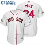 Camiseta Beisbol Hombre Boston Red Sox 2017 Postemporada 24 David Price Blanco Cool Base